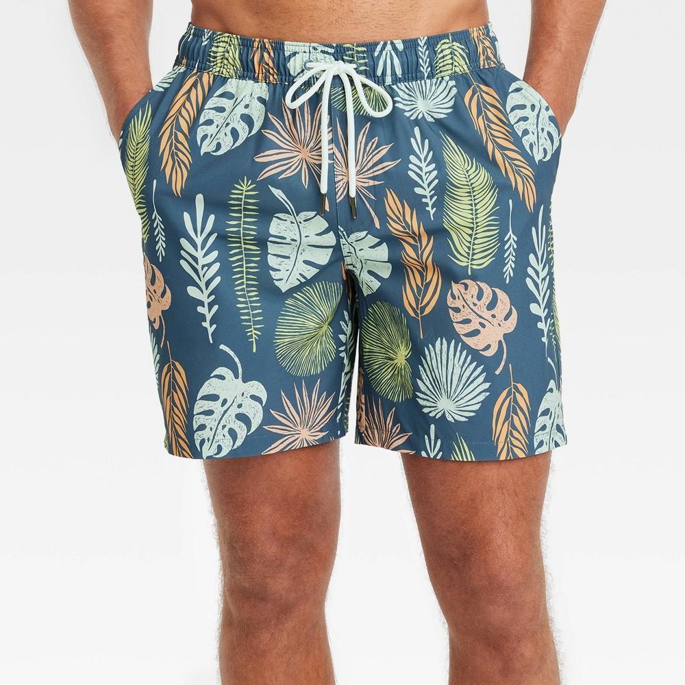 Men's 7" Swim Shorts with Boxer Brief Liner - Goodfellow & Co™ Product Image