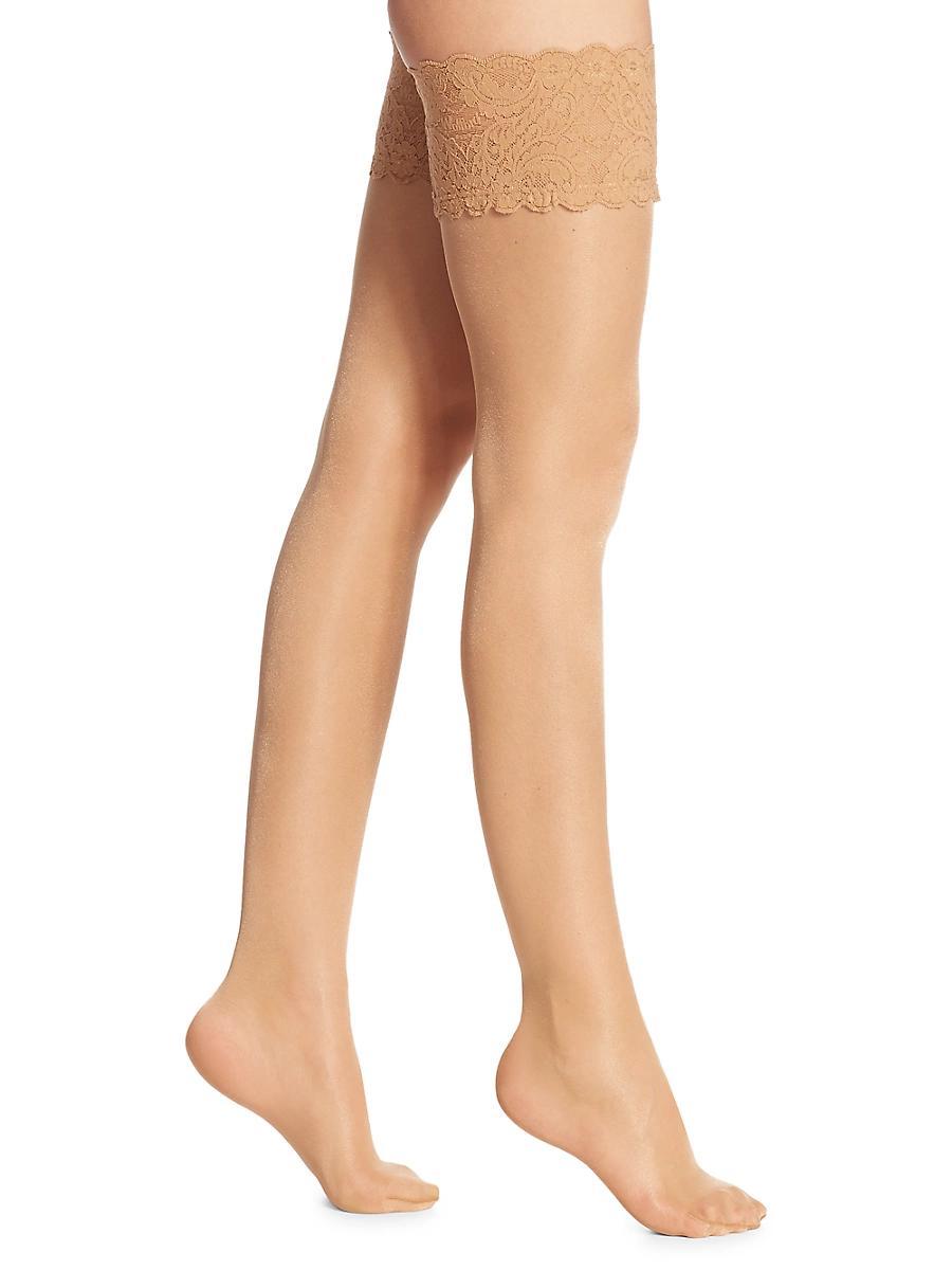 Satin Touch Stay-Up Thigh-Highs Product Image