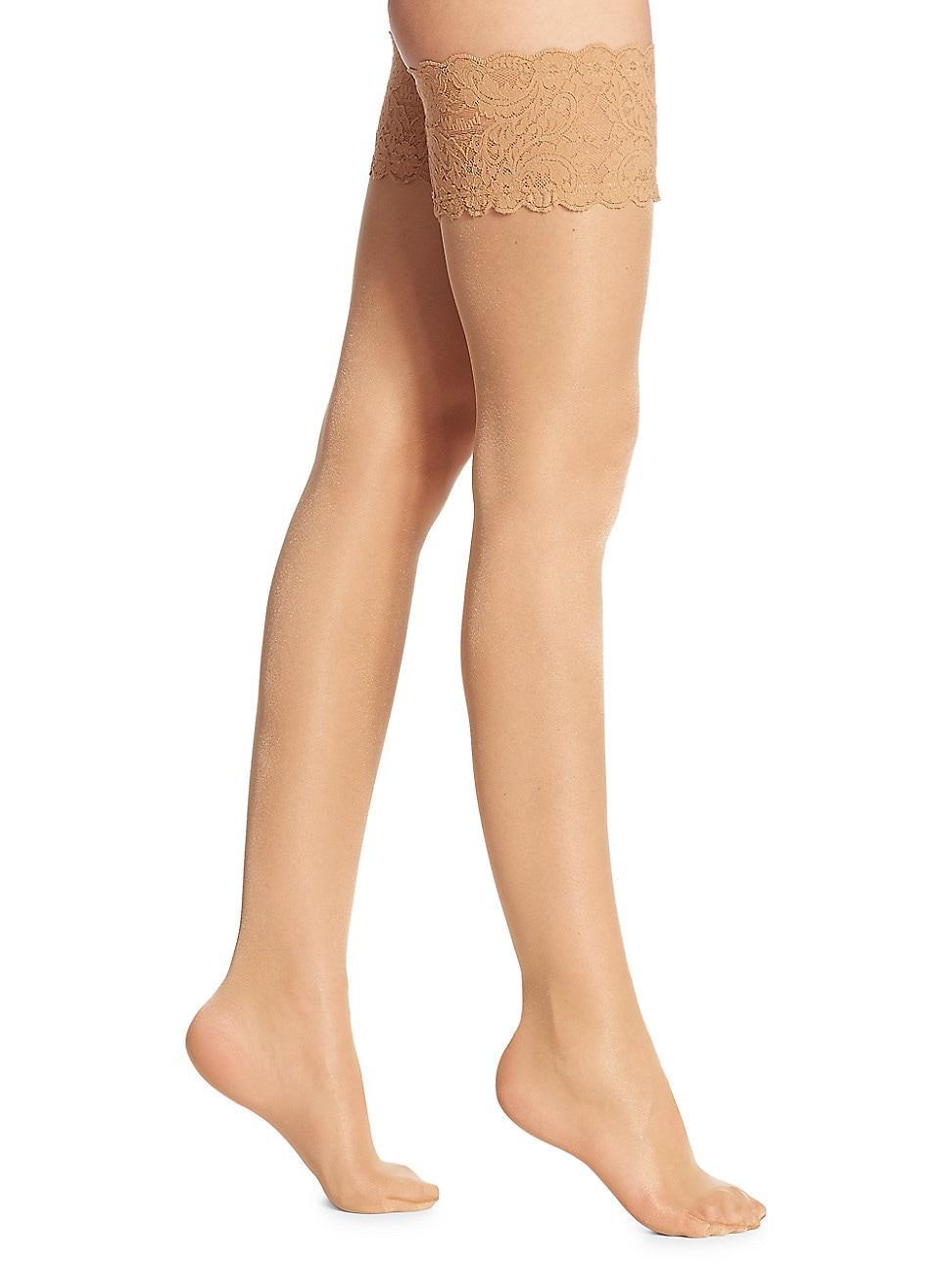 Satin Touch Stay-Up Thigh-Highs Product Image