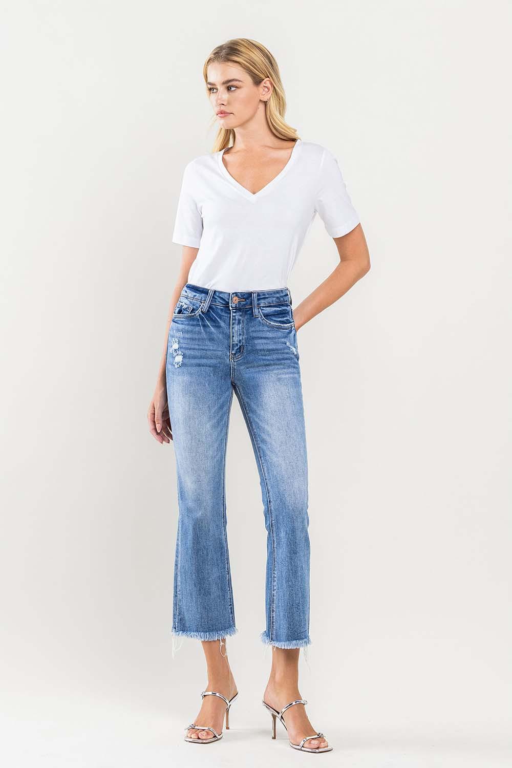 High Rise Kick Flare Jean Product Image