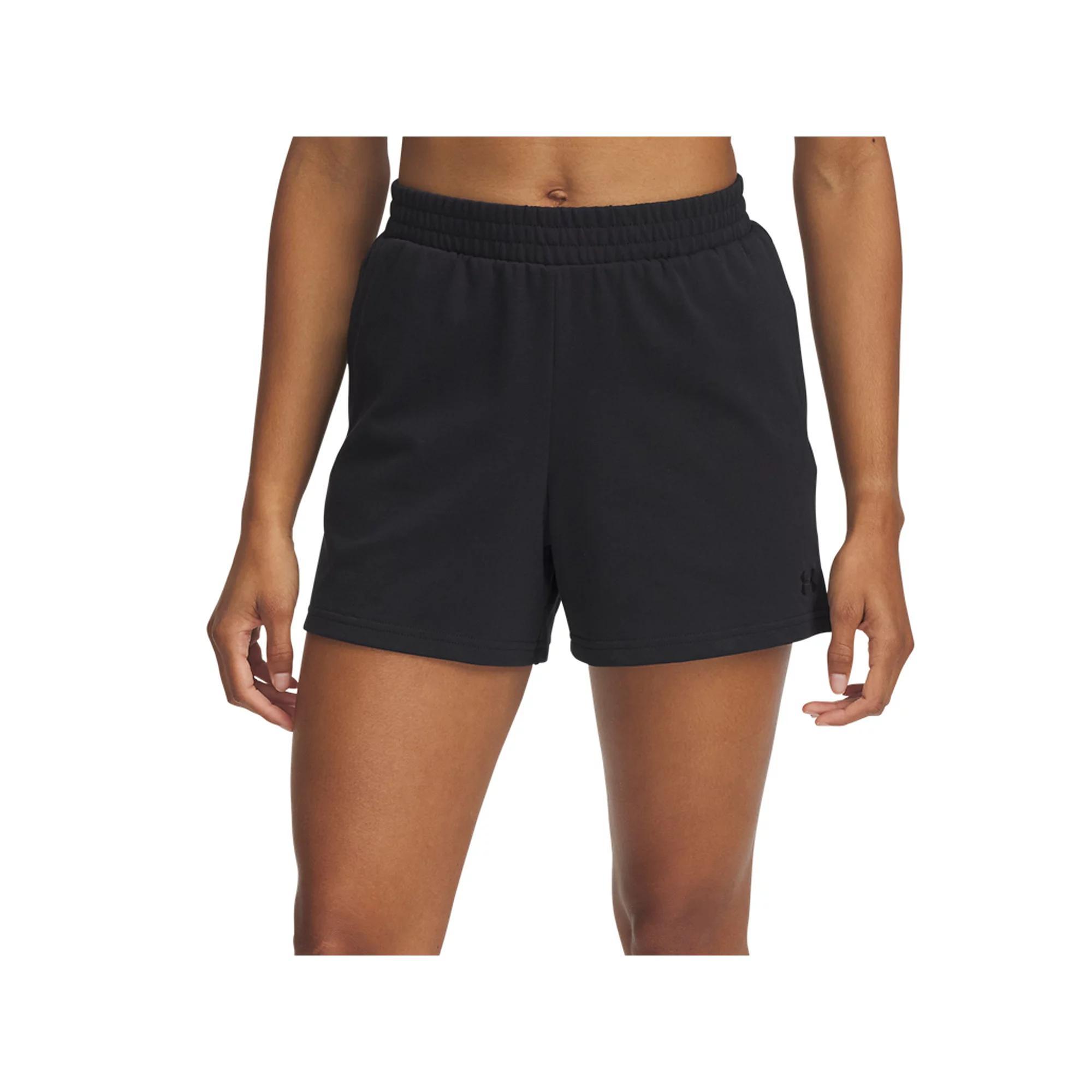 Women's Under Armour Rival Knit Shorts, Size: Large, Black Product Image
