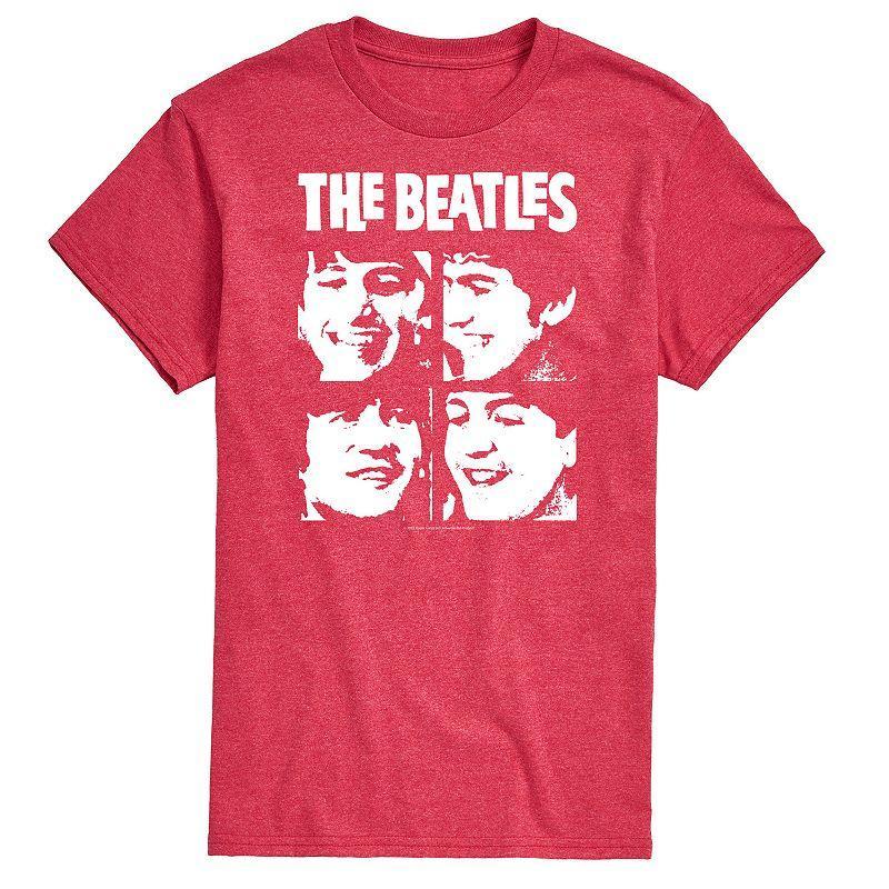 Mens The Beatles Face Grid Tee Product Image