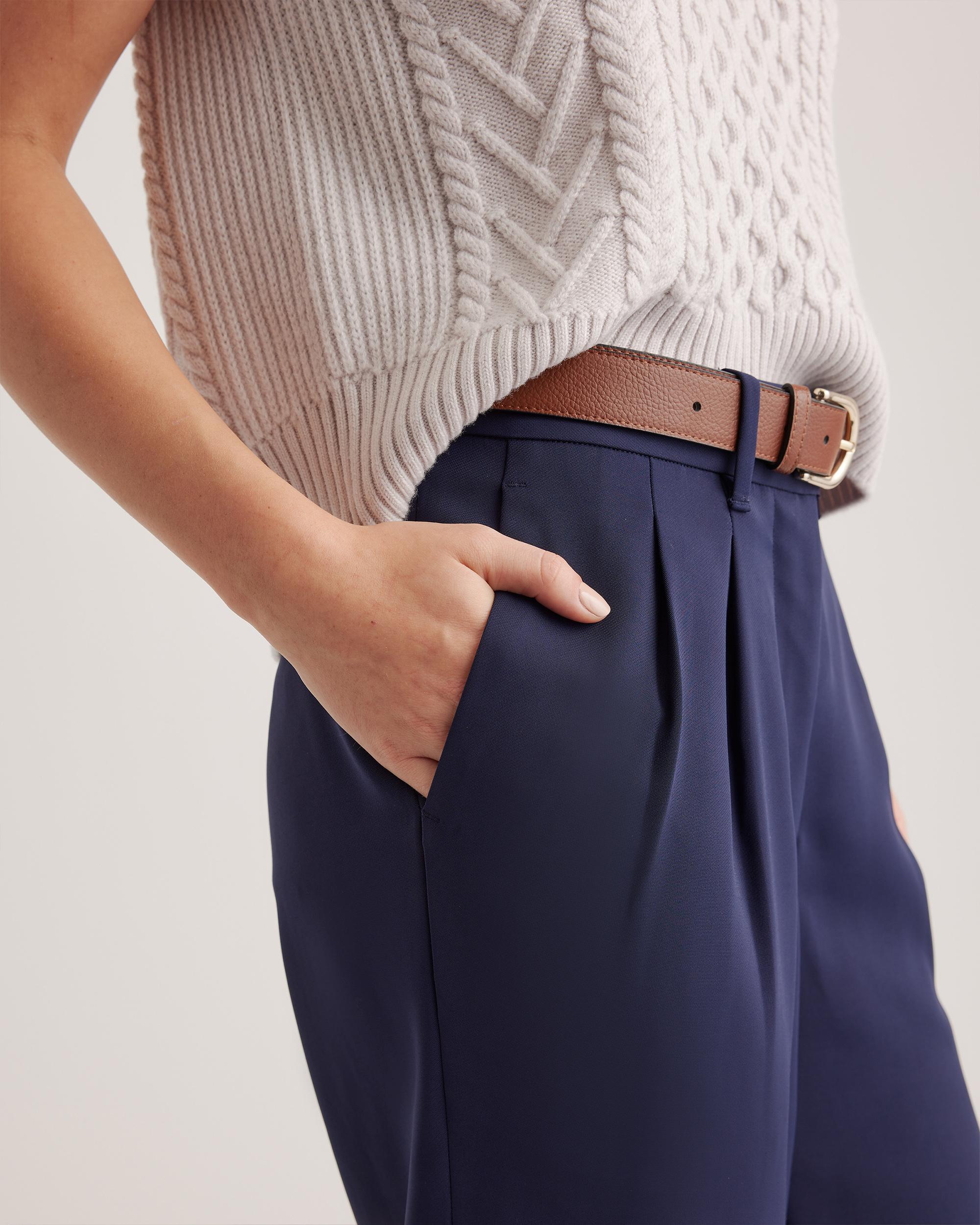 Quince | Women's Stretch Crepe Pleated Wide Leg Pants Recycled Polyester Product Image
