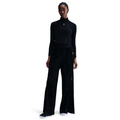 Nike Womens Nike Kobe Cropped Long Sleeve Top - Womens Black/White Product Image