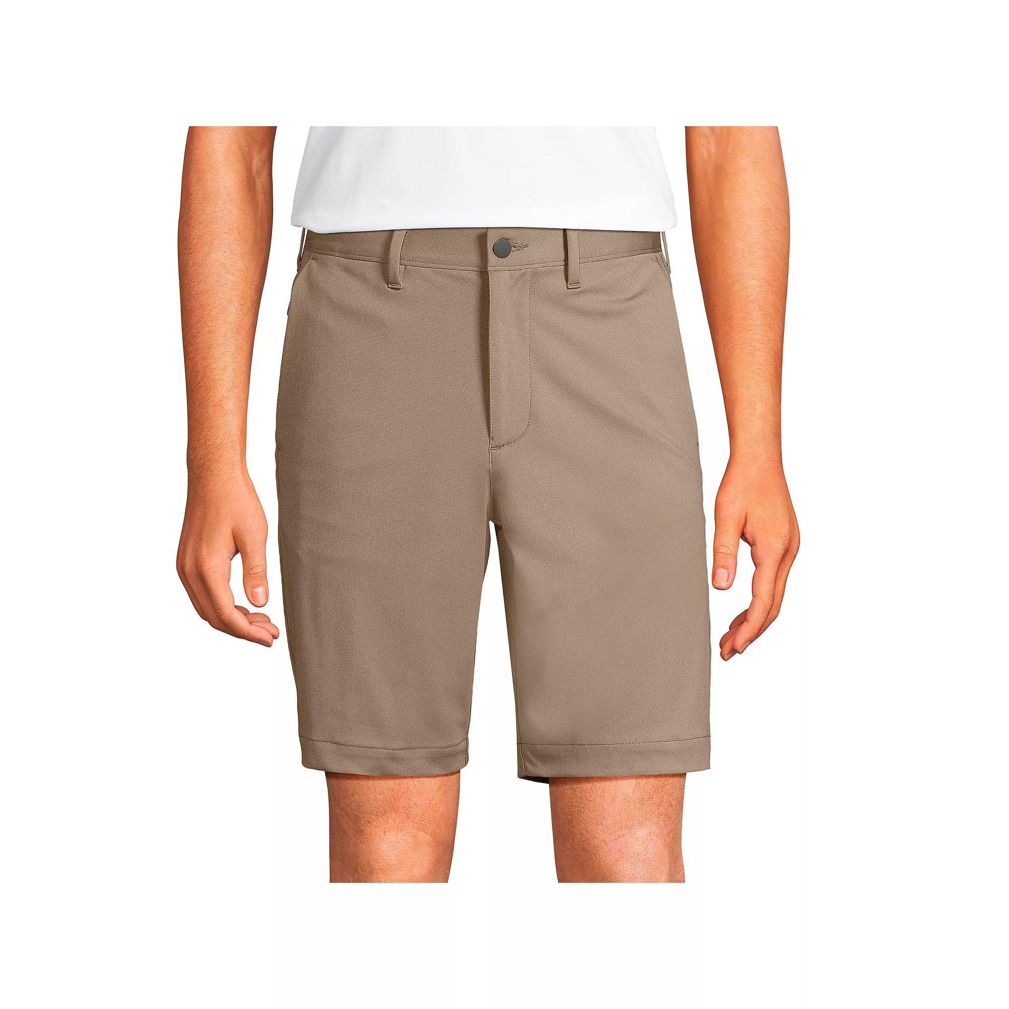 Men's Lands' End Traditional-Fit 9-inch Flex Performance Golf Shorts, Size: 35, Grey Product Image