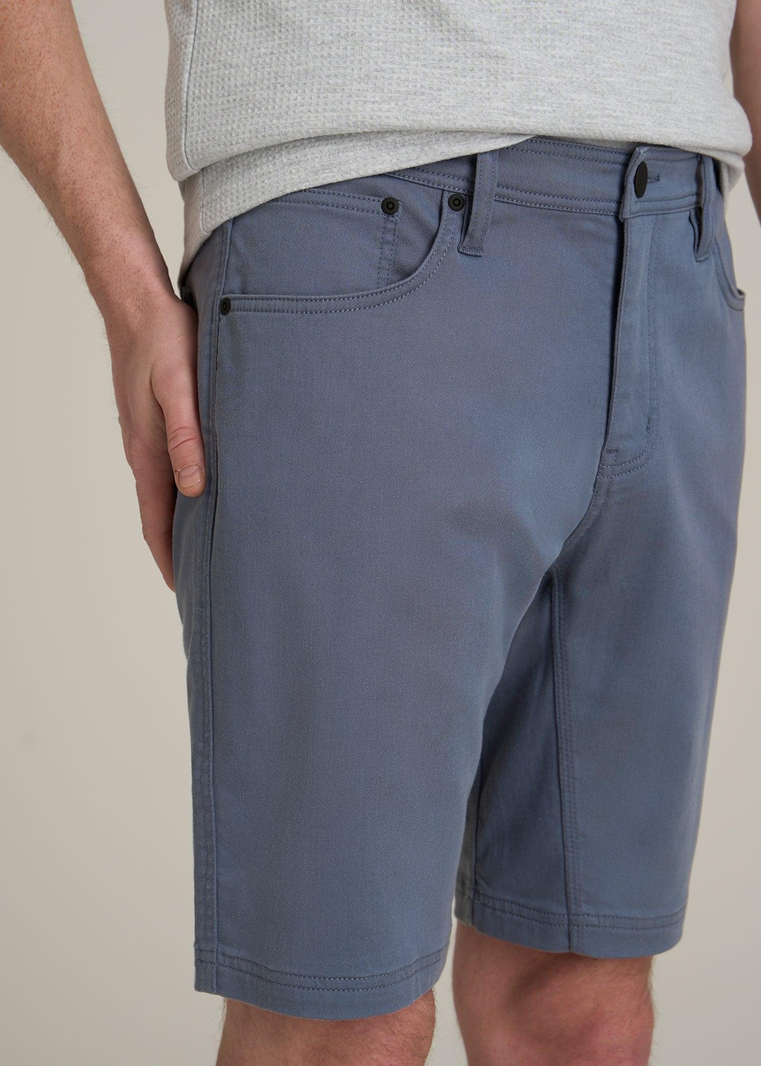 Everyday Comfort 5 Pocket Short for Tall Men in Blue Slate Product Image