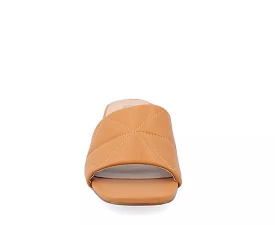 Journee Elidia Women's Block Heel Sandals, Size: 7.5, Brown Product Image