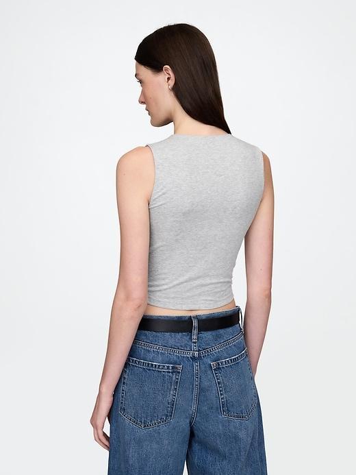 CloseKnit Jersey Cropped Shell Tank Top Product Image