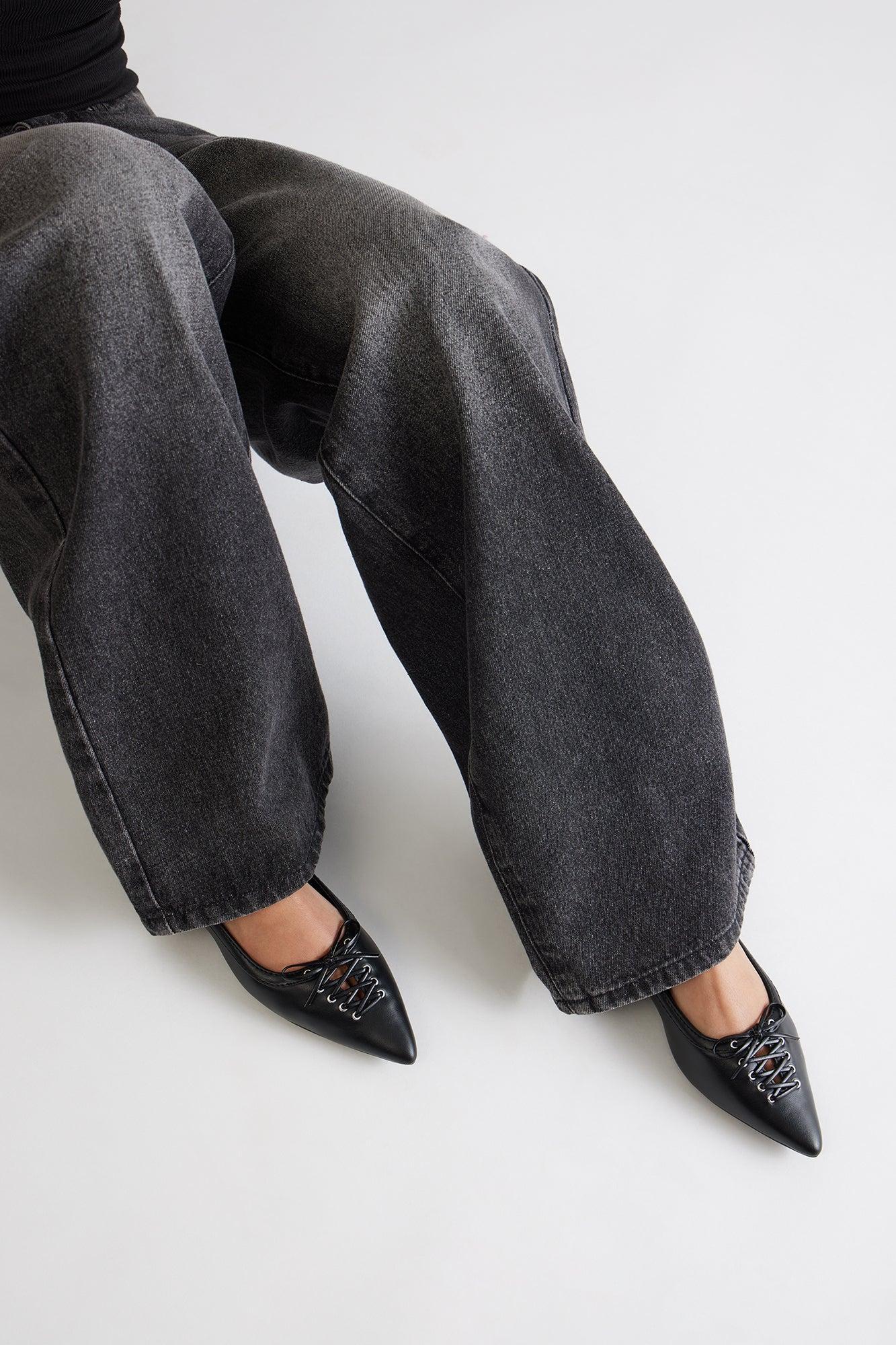 Cammie Slingback Flats - Black Product Image
