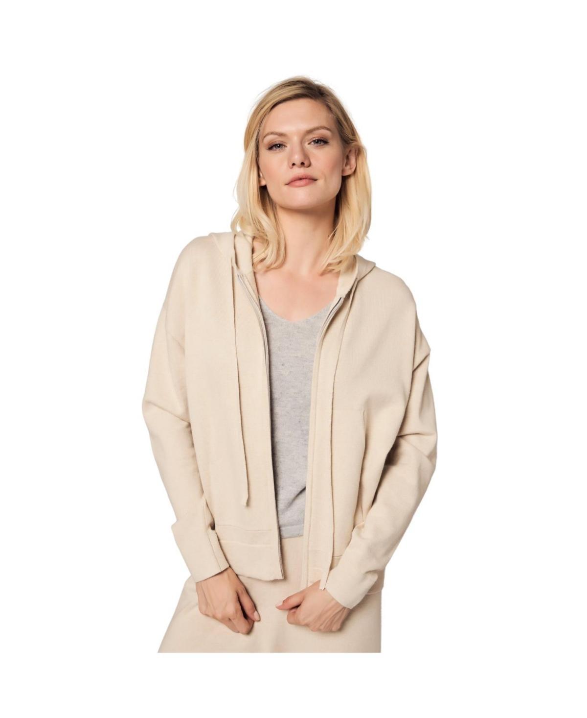Bellemere Womens Sporty Cotton Cashmere Hoodie Product Image