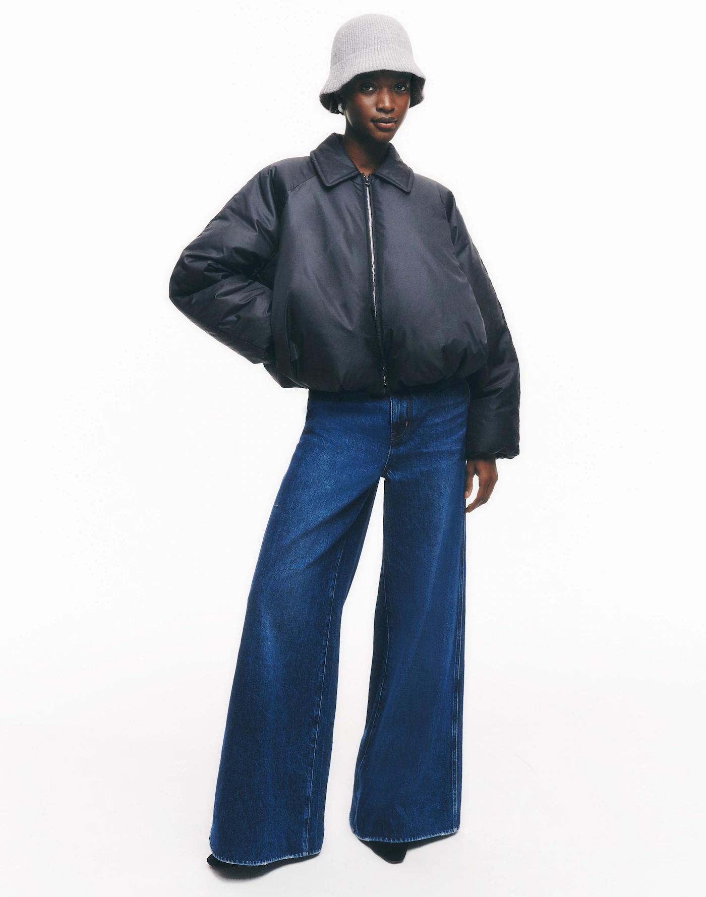 Wide Sweep Denim Trousers Product Image