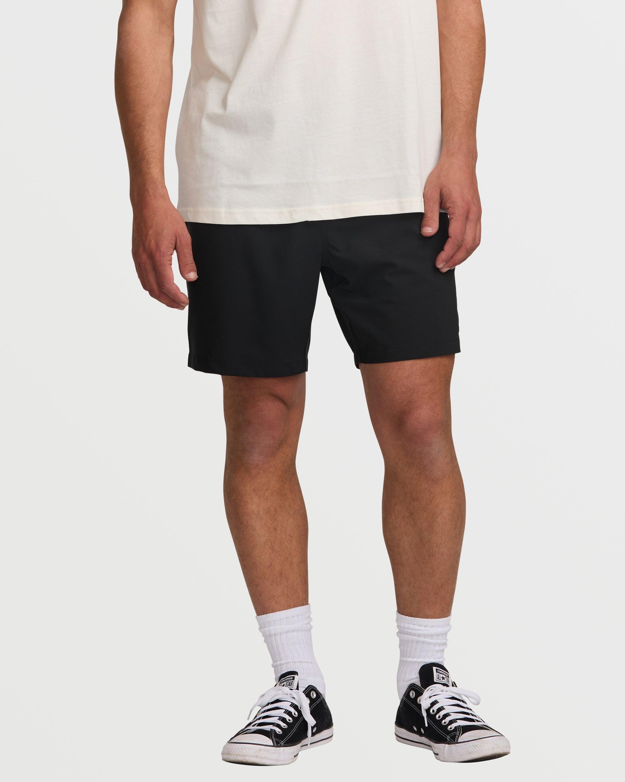 Surftrek Elastic Submersible 17" Hybrid Shorts - Black Male Product Image