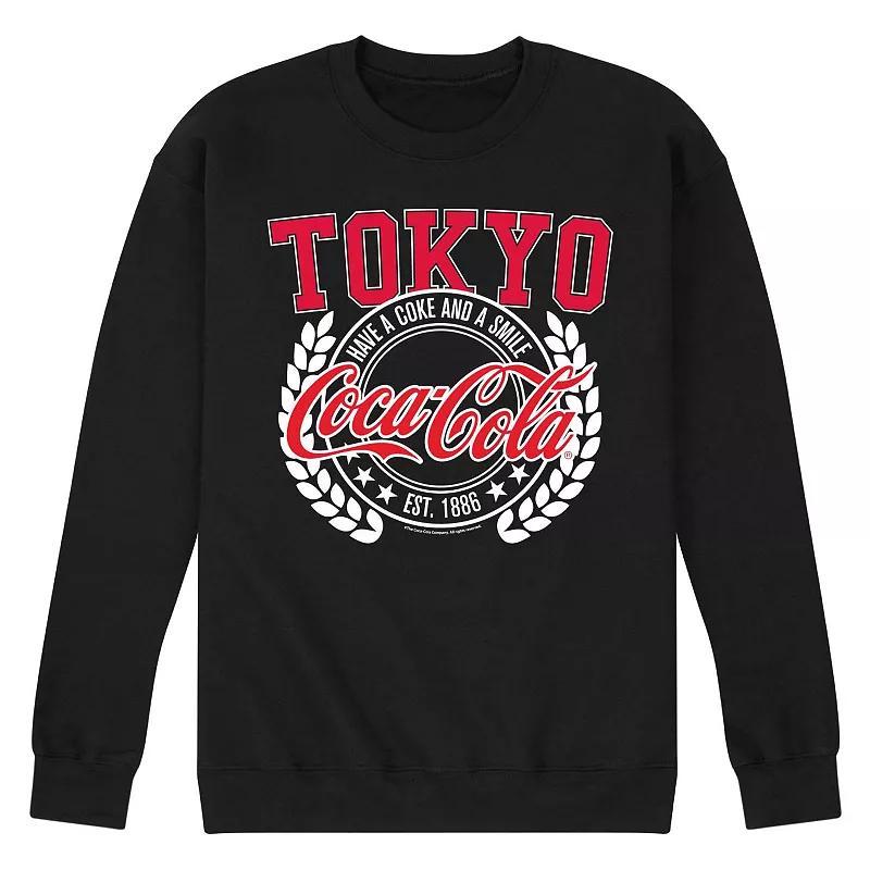 Men's Coca Cola Tokyo Fleece Sweatshirt, Size: XL, Black Product Image