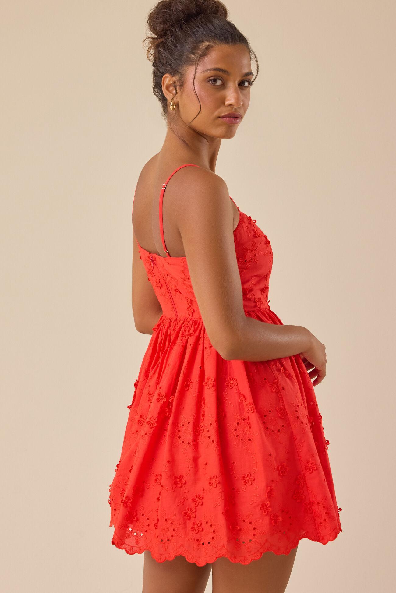 Jezebel Eyelet Mini Dress Product Image