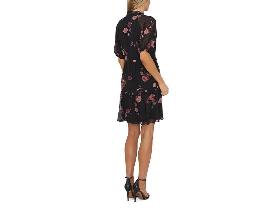 CeCe Short Sleeve Babydoll Dress (Rich ) Women's Clothing Product Image