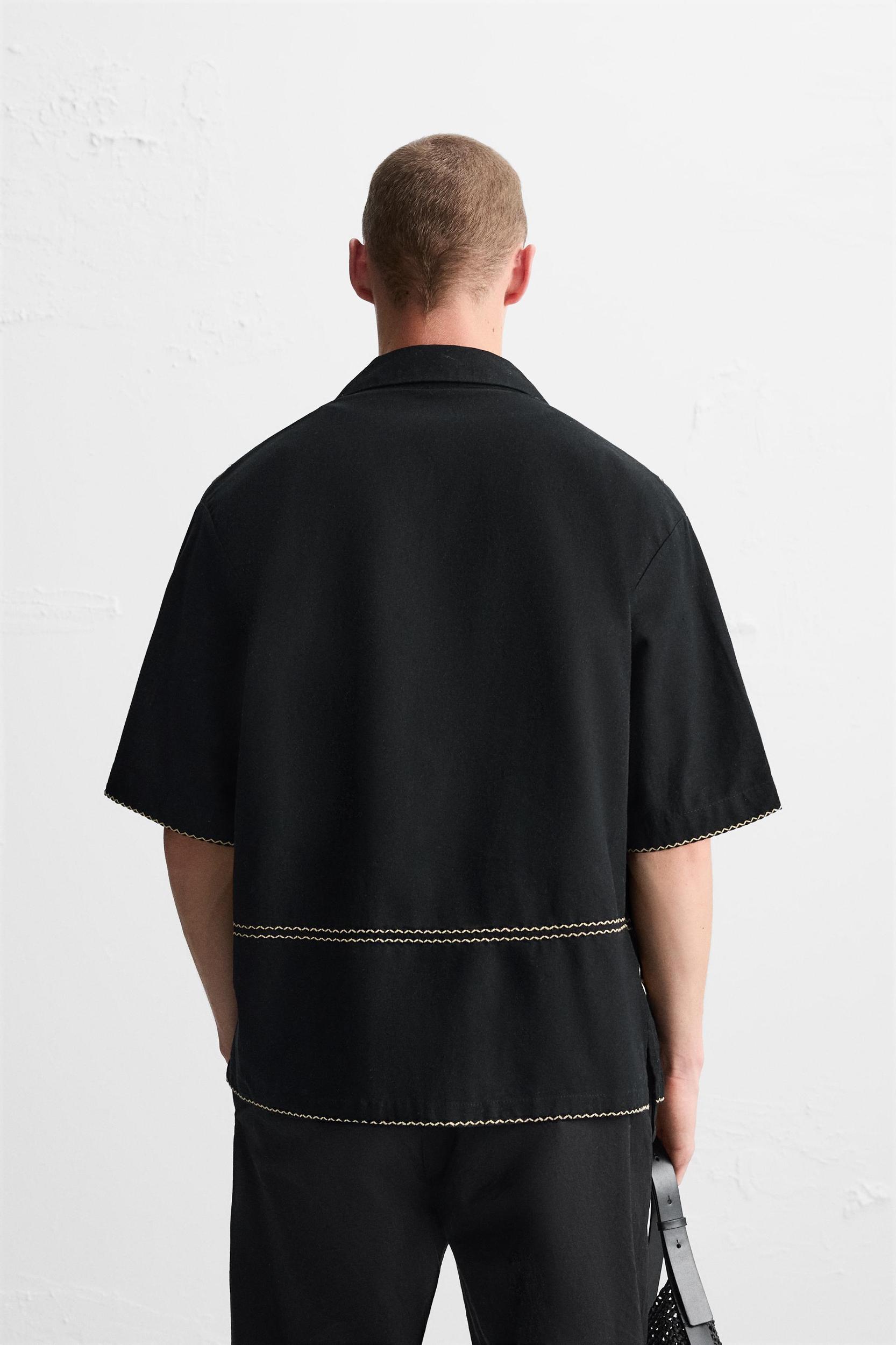 FLORAL EMBROIDERED SHIRT Product Image