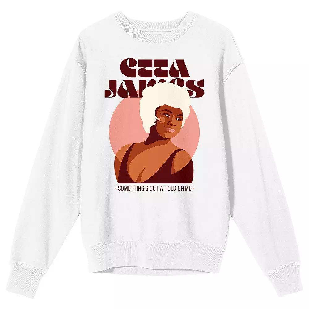 Men's Etta James "Somethings Got a Hold on Me" Long Sleeve Graphic Tee, Size: XL, White Product Image