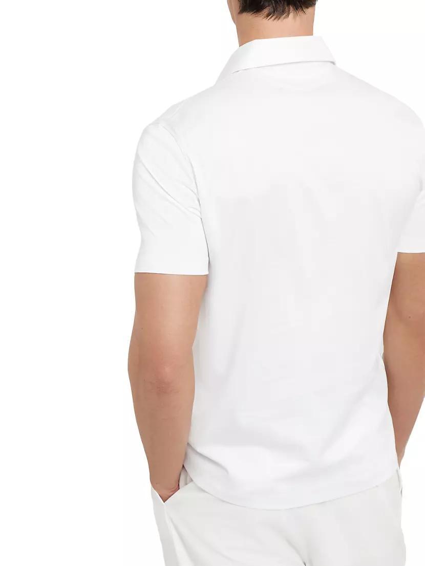 Mens Cotton Piqu Shirt Style Collar Polo Shirt Product Image