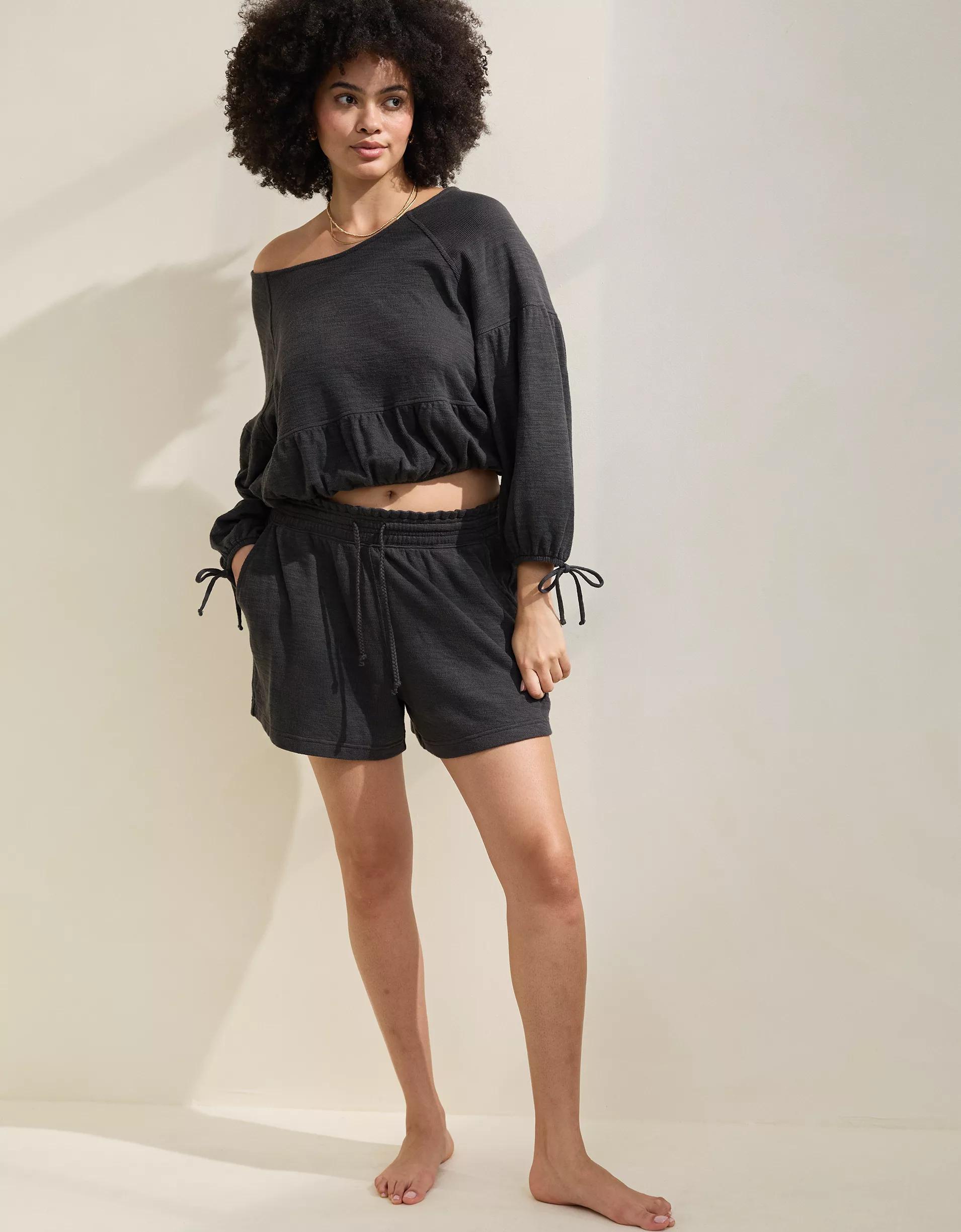 Aerie Endless Summer Cropped Sweatshirt Product Image