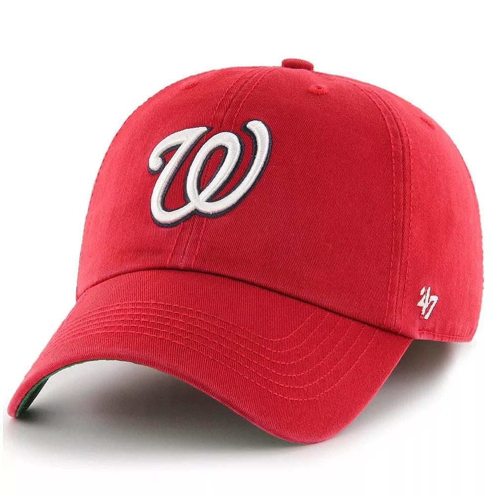 Men's '47 Red Washington Nationals Team Franchise Fitted Hat, Size: Medium Product Image
