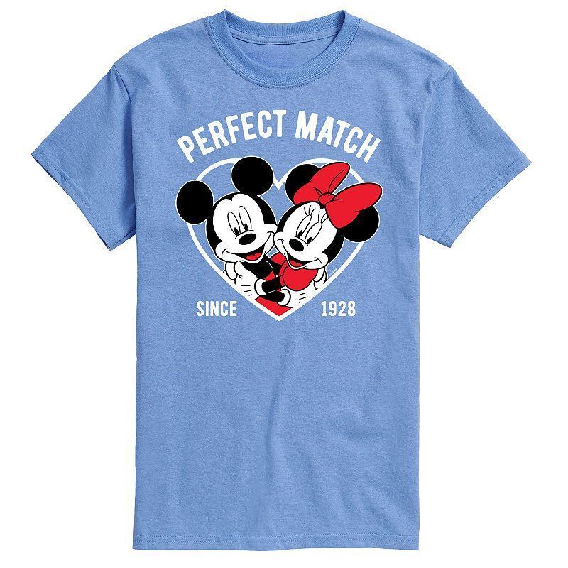 Disney's Mickey & Minnie Mouse Big & Tall Perfect Match Graphic Tee, Men's, Size: XXL Tall, Black Product Image