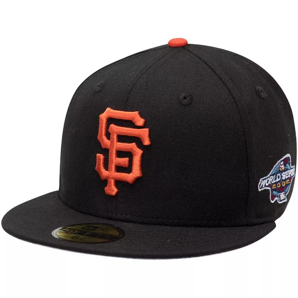 Men's New Era Black San Francisco Giants 2002 World Series Wool 59FIFTY Fitted Hat, Size: 7 3/8 Product Image