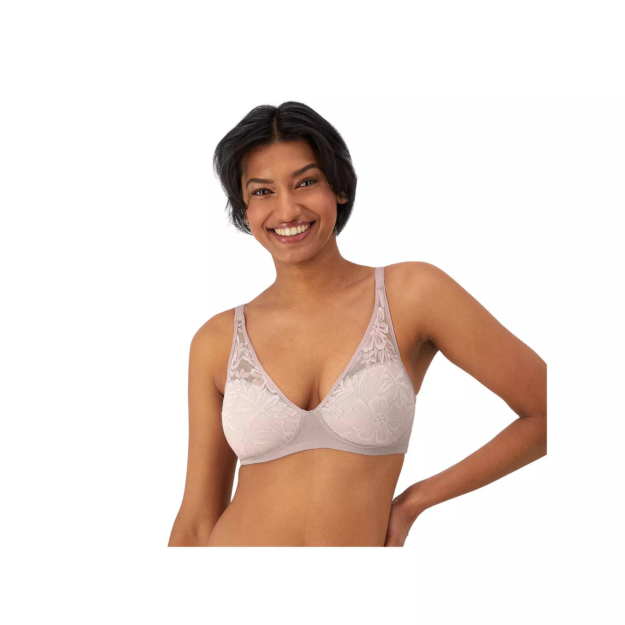 Bali Breathe Cotton Modal Wireless T-Shirt Bra DF7594, Women's, Size: XL, White Product Image