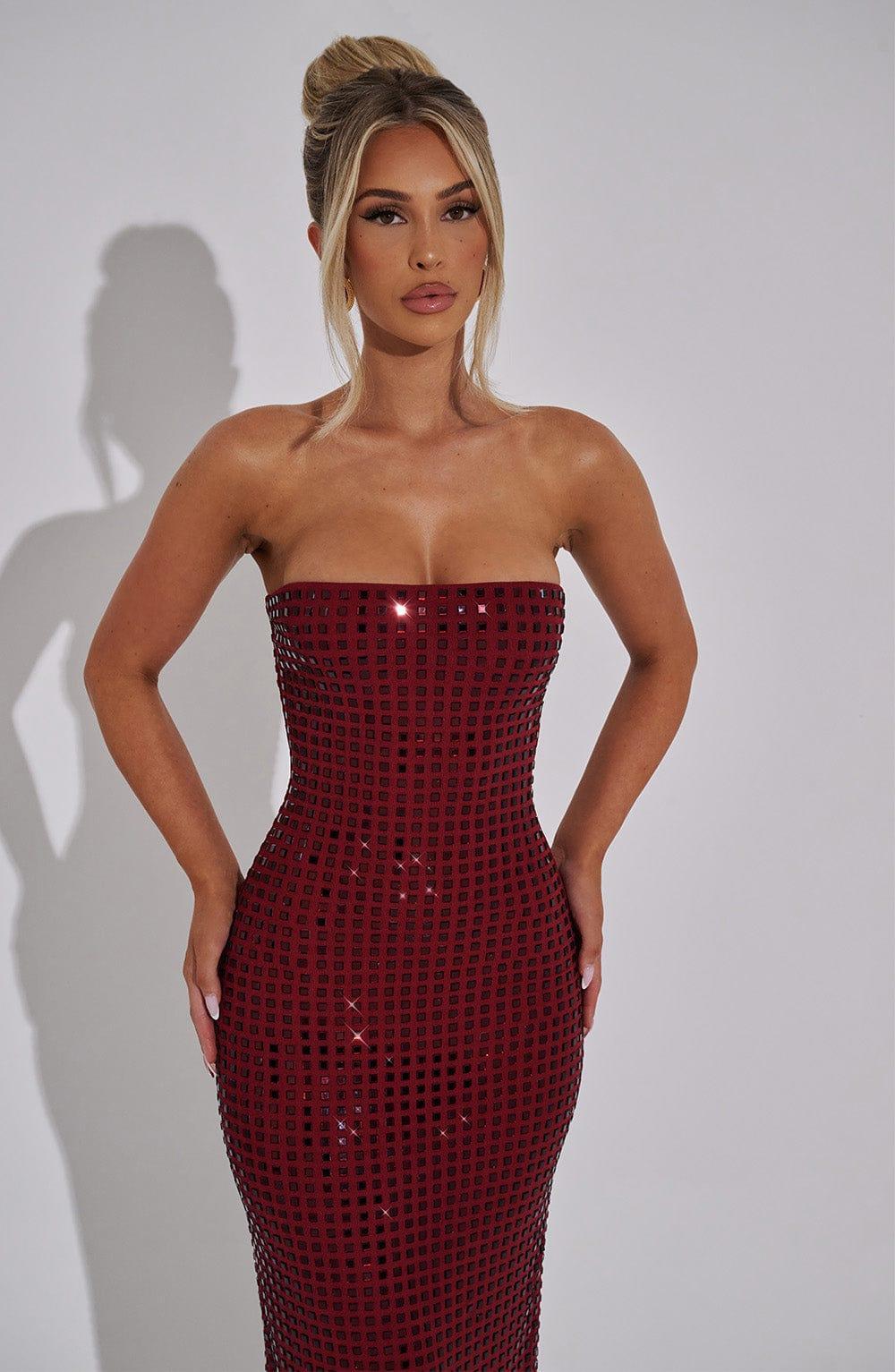 Neriah Maxi Dress - Wine Product Image