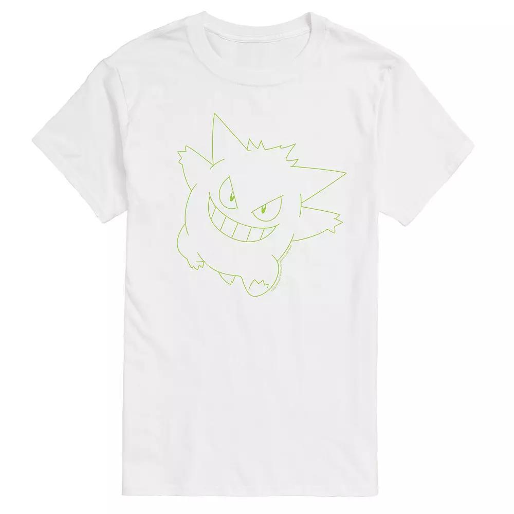 Big & Tall Pokemon Gengar Big Face Tee, Mens Product Image