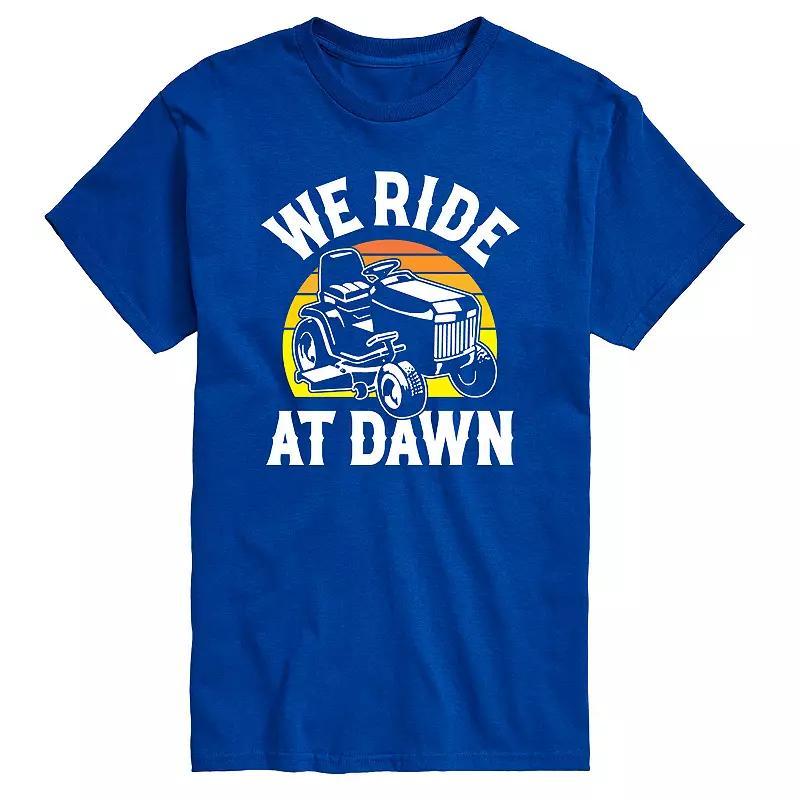 Mens We Ride At Dawn Mower Graphic Tee Product Image