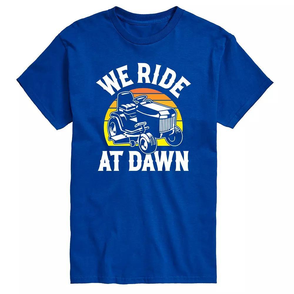 Mens We Ride At Dawn Mower Graphic Tee Product Image