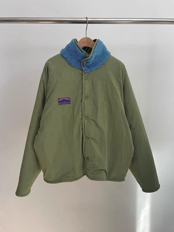Reversible Contrast Color Lambswool Jacket Product Image