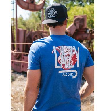 Lazy J Ranch Wear® Men's S/S Royal Blue Bully T-Shirt Product Image