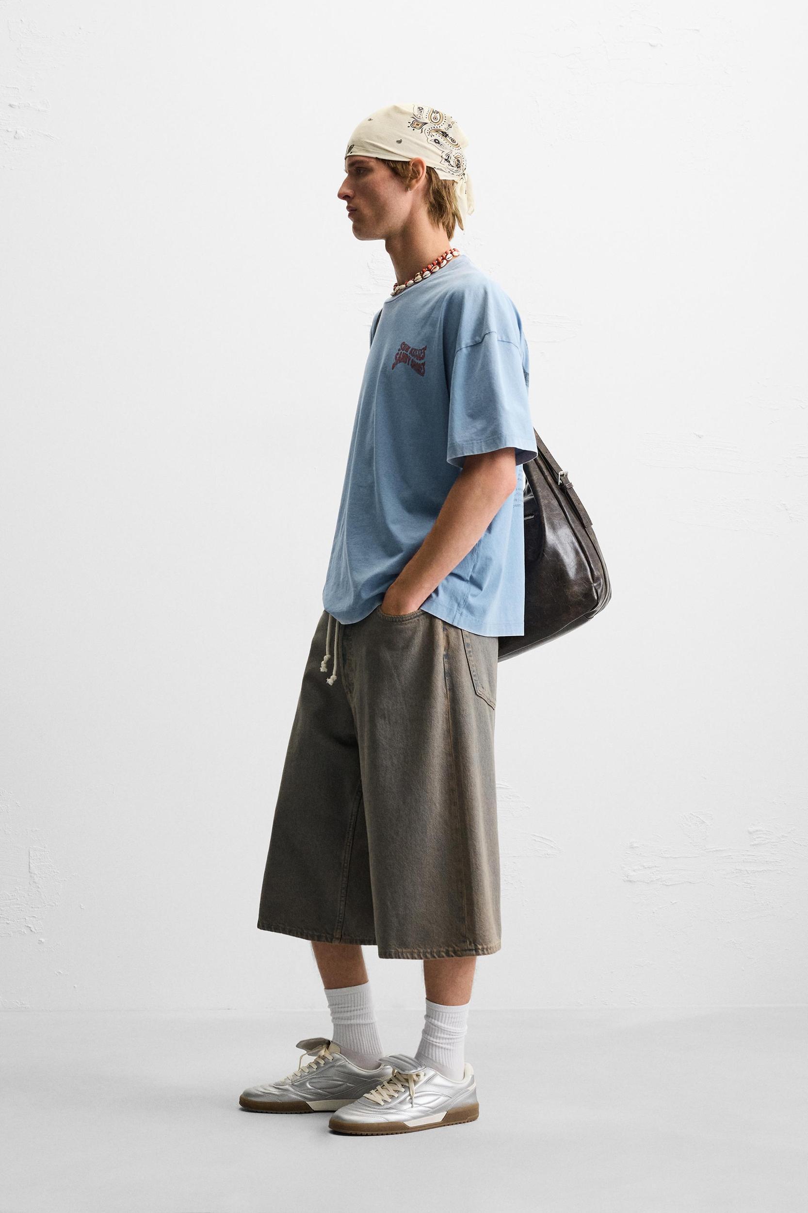 WASHED PRINT T-SHIRT Product Image