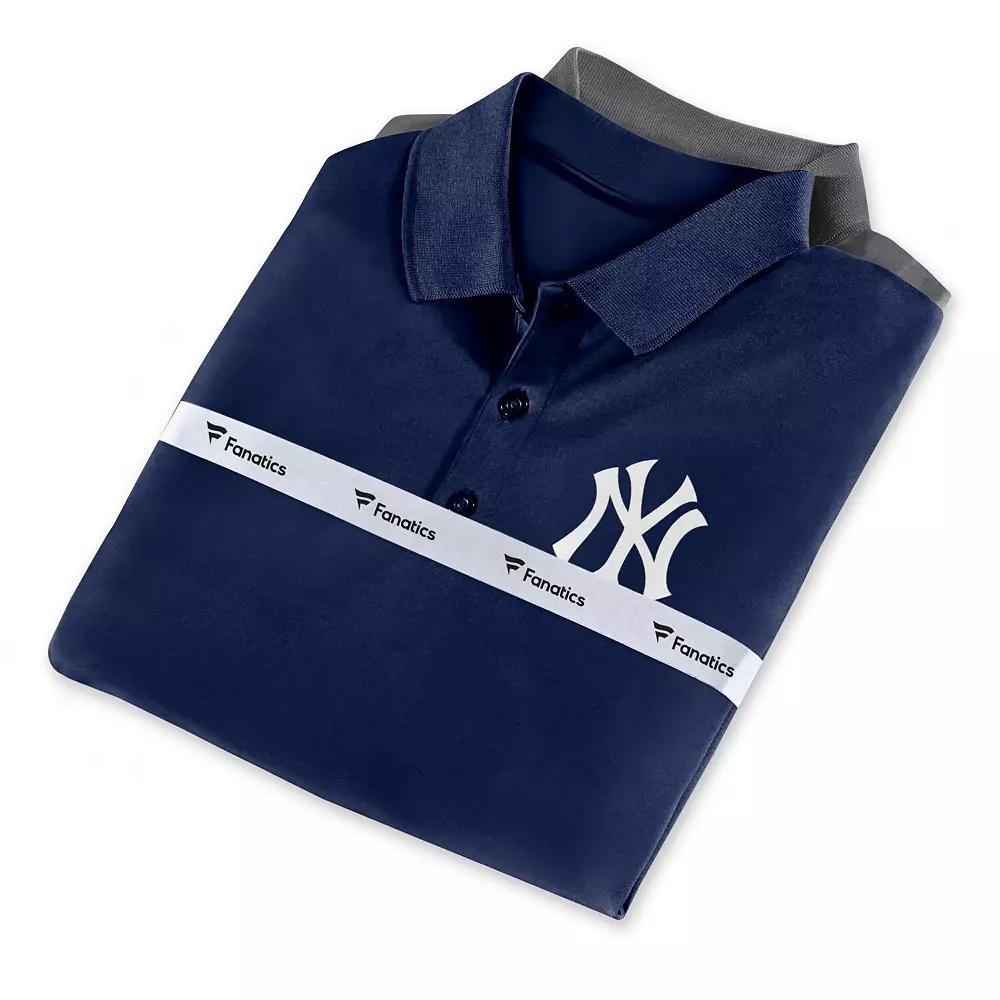 Mens Fanatics Branded /Gray New York Yankees Polo Combo Set Blue Product Image
