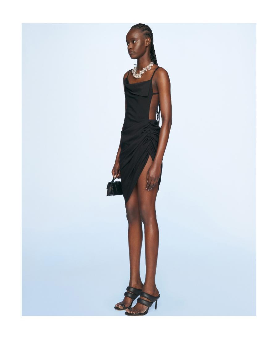 Black Le Papier 'La Robe Saudade' Minidress Product Image