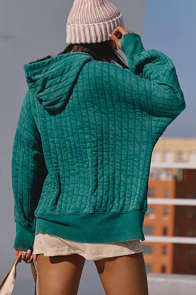 Sprint To The Finish Quilted Hoodie Product Image