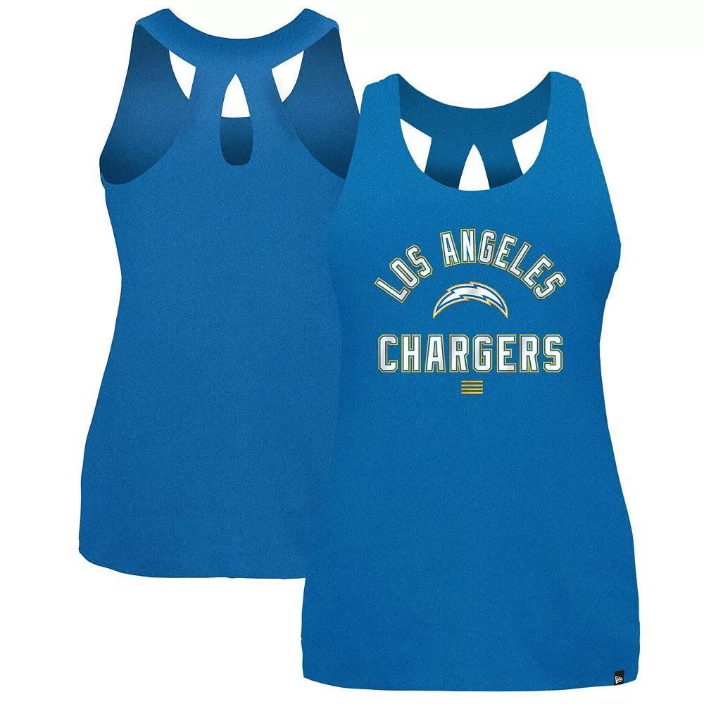 Women's New Era Powder Blue Los Angeles Chargers 2024 NFL Training Camp Tank Top, Size: Large Product Image