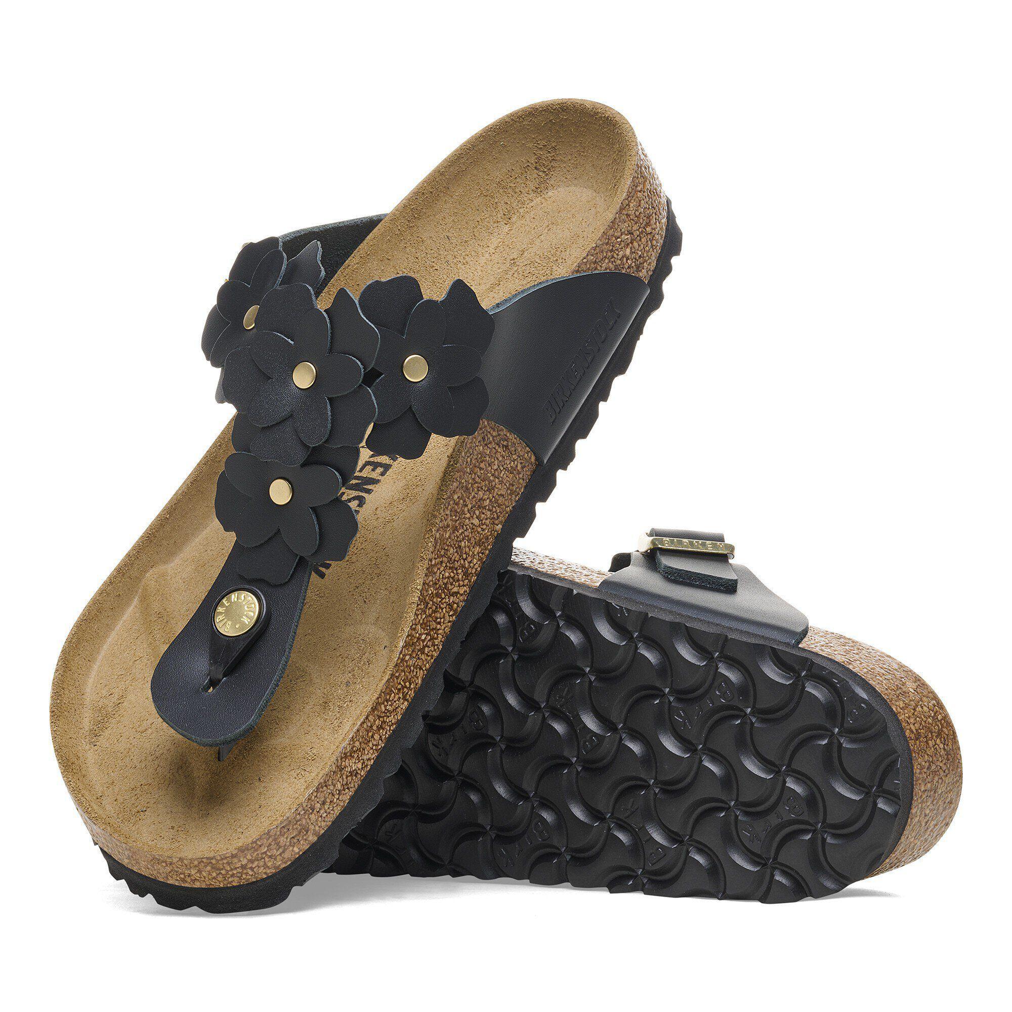 Gizeh Flower Embellishment Natural Leather Product Image