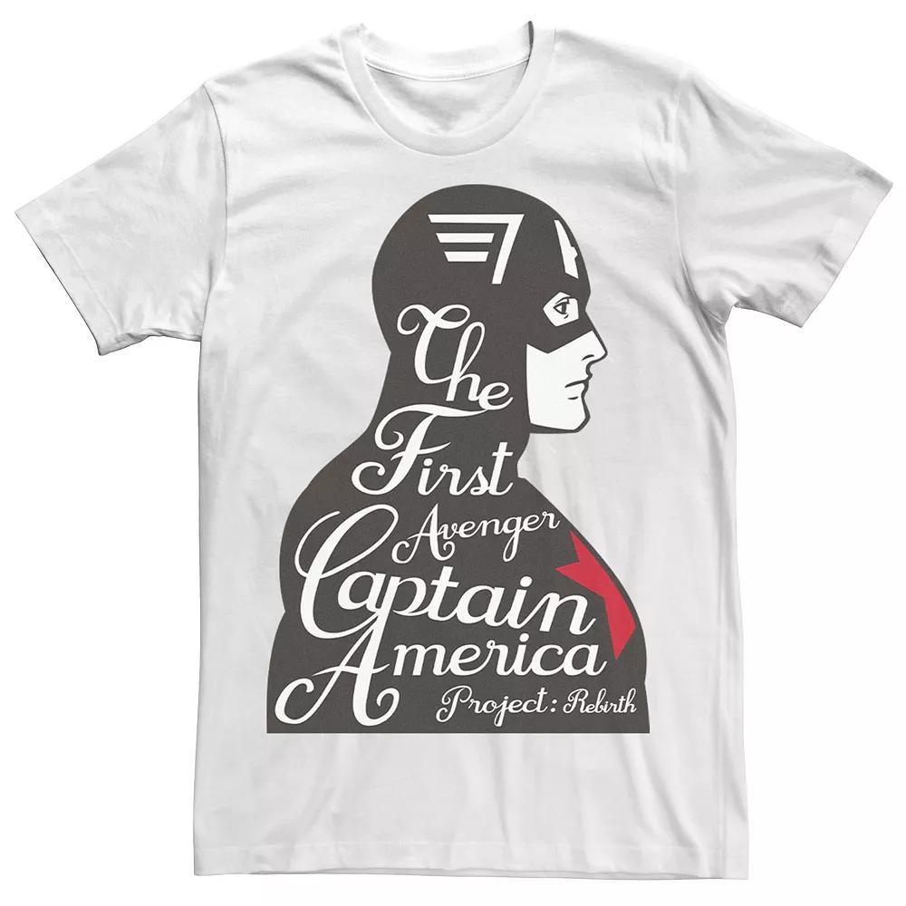 Men's Marvel Captain America The First Avenger Tee, Size: XL, White Product Image