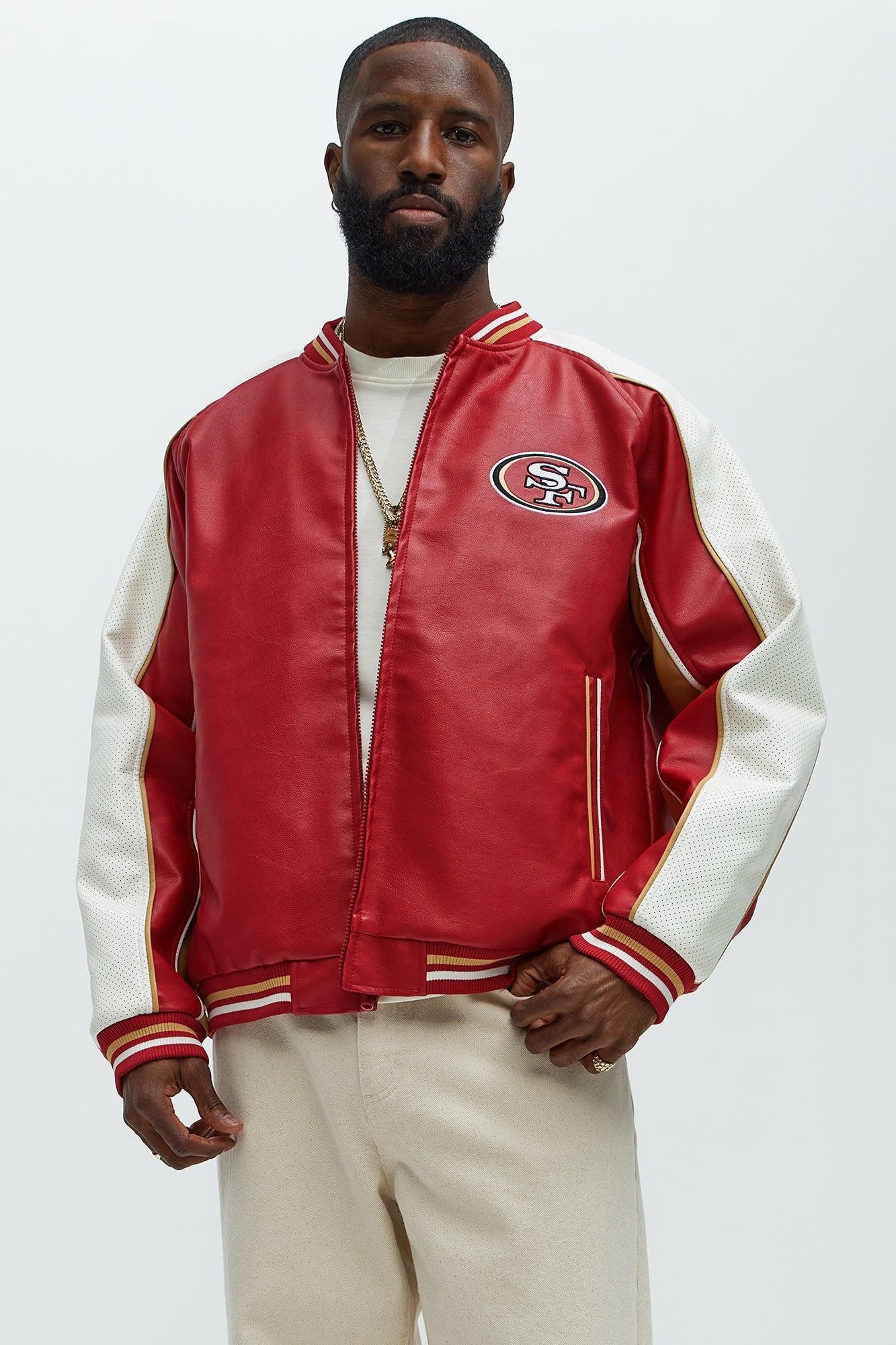 49ers High Standard Jacket - Red/White Product Image