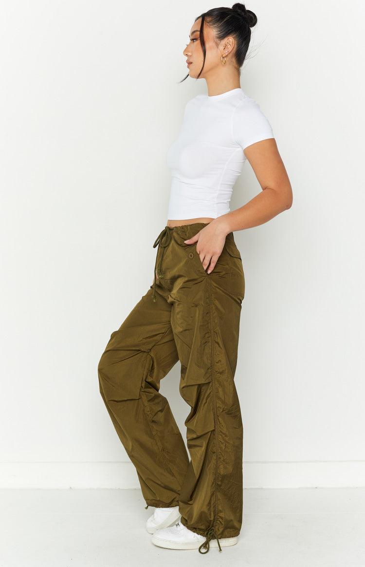 Frankie Khaki Parachute Pants Product Image
