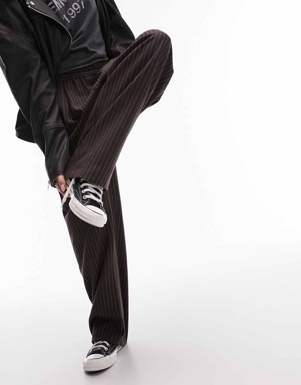 Topshop pinstripe smart sweatpants Product Image