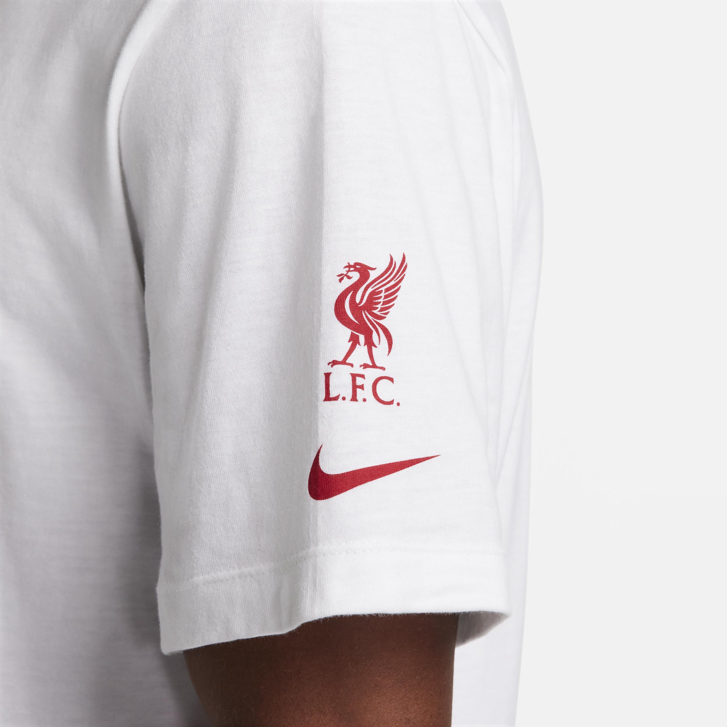 Men's Nike White Liverpool Just Do It T-Shirt, Size: Small, Lvp White Product Image