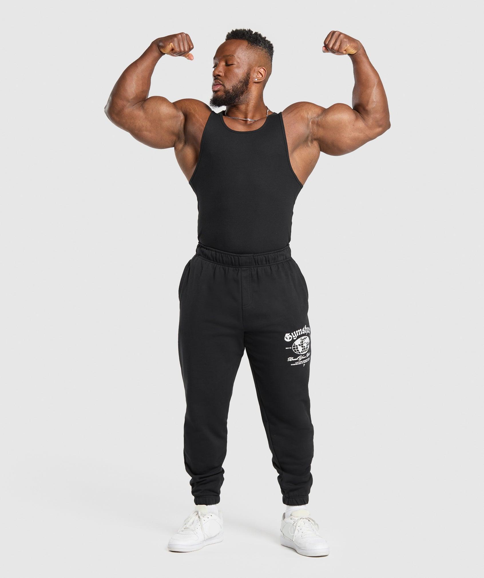 Gymshark Break Your Barriers Joggers - Black Male Product Image
