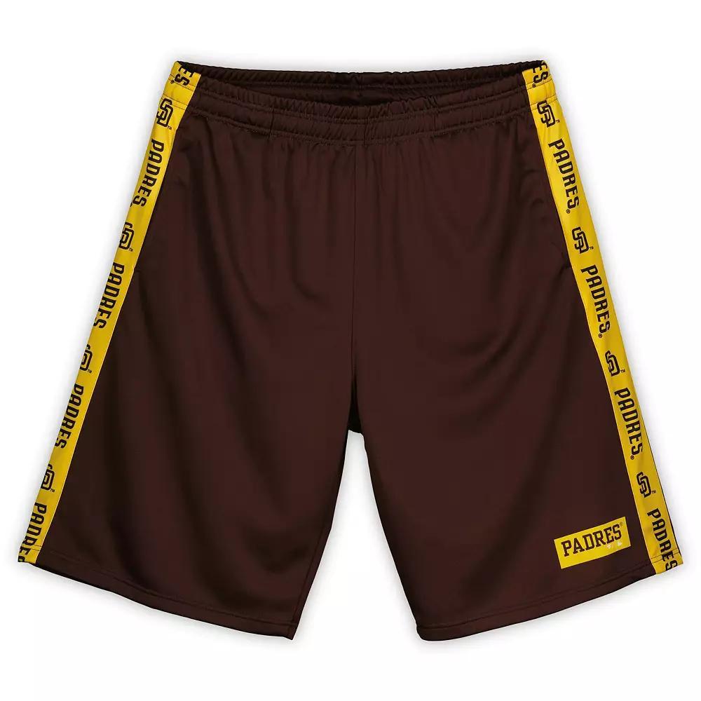 Men's Profile Brown San Diego Padres Big & Tall Fleece Shorts, Size: 5XLT Product Image