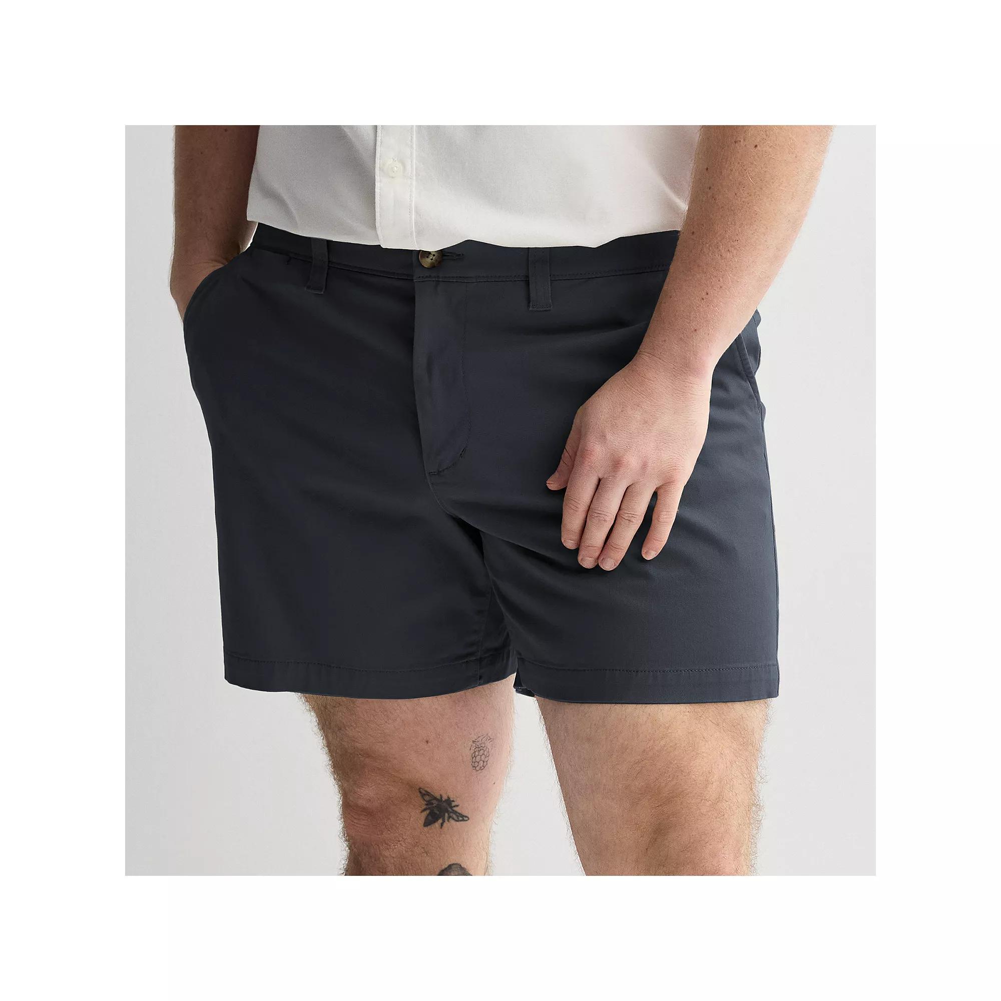 Big & Tall Sonoma Goods For Life® 7-Inch Flexwear Flat Front Shorts, Men's, Size: 46, Blue Product Image