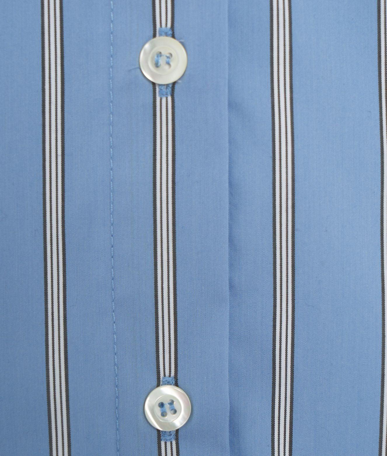 Striped blouse with lace detail Product Image