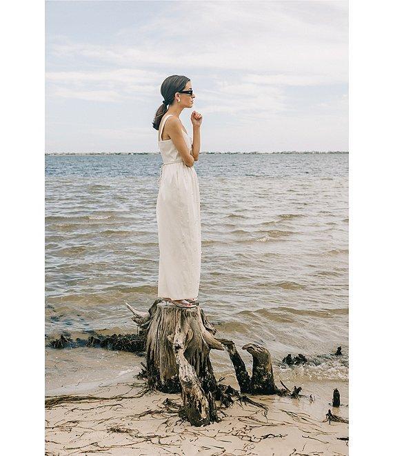 Antonio Melani x Elizabeth Damrich Glass Stretch Mikado Scoop Neck Sleeveless Embellished A-Line Dress Product Image