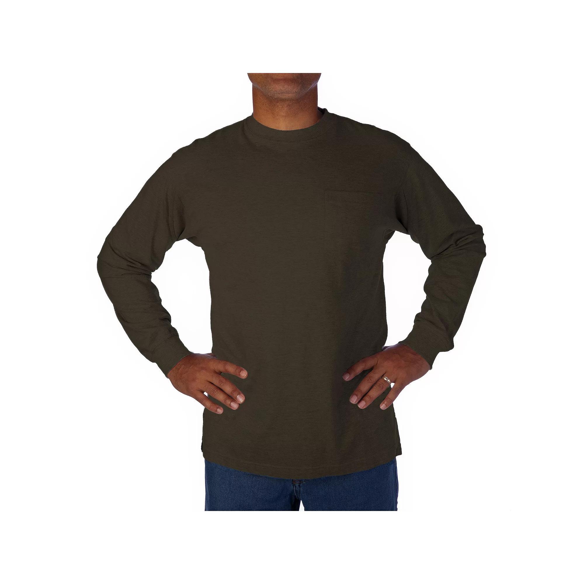 Mens Smiths Workwear Extended-Tail Pocket Tee Red Product Image